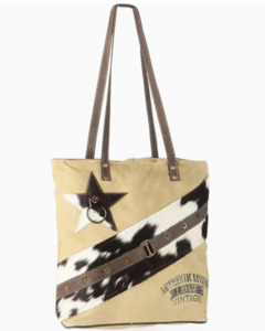 Handbags Purses: O'HLAY: Upcycled Canvas Tote Bag