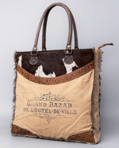 Handbags Purses: O'HLAY: Upcycled Weekender Canvas Bag