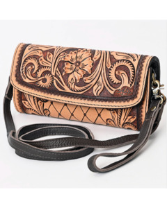 American Darling: Leather Wallet Crossbody Bag