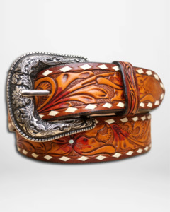 Belts: American Darling: Western Genuine Leather Belt