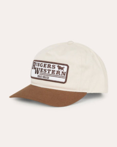 Caps: Ringers Western: The Original Roadhouse Cap - Bone/Brown