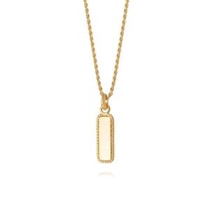 Daisy London: Daisy London 18ct Gold plated Stacked Rope Pendant Necklace