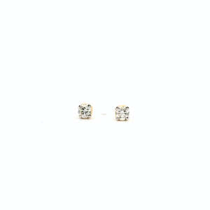 9ct Yellow Gold 0.20ct Diamond Stud Earrings