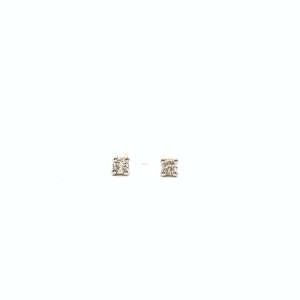 Gold Jewellery: 9ct Yellow Gold 0.10ct Diamond Four Claw Stud Earrings