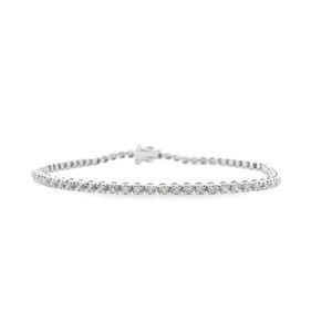 Diamond 9ct White Gold 1.00ct Tennis Bracelet