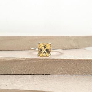 Sterling Silver Citrine Ring