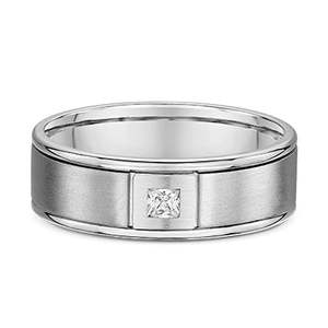 Dora Wedding Rings: Dora 9k White Gold & Diamond Band Model #2375002