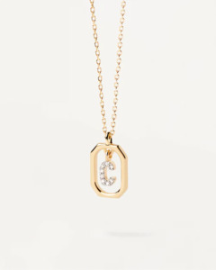 Pd Paola: PD Paola 18ct Gold Plated Mini Letter C Necklace