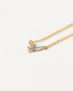 Pd Paola: PD Paola 18ct Gold Plated Atelier Midnight Blue Necklace