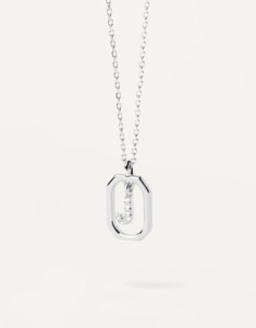 PD Paola Sterling Silver Mini Letter J Necklace