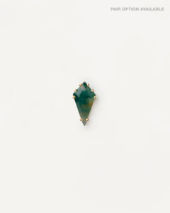 PD Paola 18ct Yellow Gold Plated Akiro Moss Agate Earrings