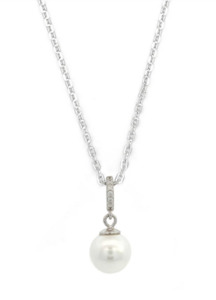 Georgini Gold Plated Adagio Effortless Glow Pearl Pendant Necklace
