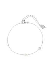 Georgini Sterling Silver Adagio Touch of Sparkle Pearl Bracelet