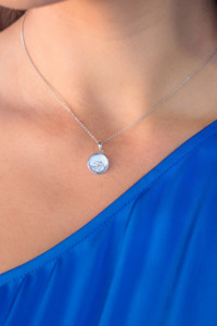 Georgini Sterling Sliver Oceans Dolphin Mother of Pearl Pendant Necklace