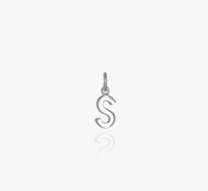 Evolve Sterling Silver Mini Letter 'S' Charm