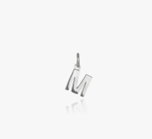 Evolve Sterling Silver Mini Letter 'M' Charm