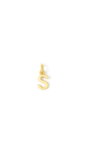 9ct Yellow Gold Mini Initial 'S' Pendant