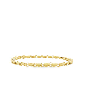 Gold Bracelets: 9ct Yellow Gold 4.2mm Anchor Link Bracelet
