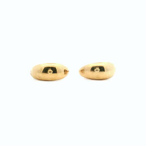 Estate 9ct Yellow Gold Curved Stud Earrings