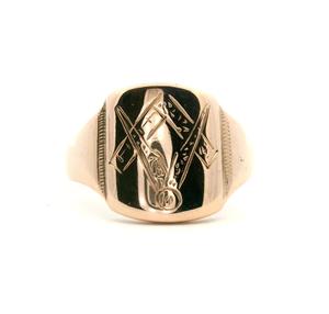 Estate 9ct Rose Gold Signet Ring