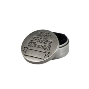 Childrens Gifts: Children's 1st Tooth Box in Pewter