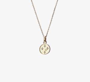 Evolve Necklaces Chains Pendants: Evolve Gold Plated White Topaz Southern Cross Necklace