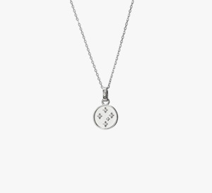 Evolve Necklaces Chains Pendants: Evolve Sterling Silver White Topaz Southern Cross Necklace