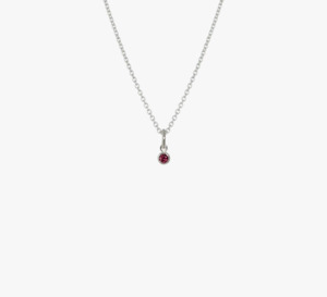 Evolve Necklaces Chains Pendants: Evolve Sterling Silver Rhodolite July Birthstone Necklace