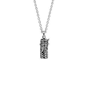 Evolve Necklaces Chains Pendants: Evolve Sterling Silver Silver Fern (Natural Beauty) with Greenstone Locket Pendant Necklace