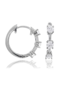 Georgini Sterling Silver Chic Noel Trilogy Hoop Earrings