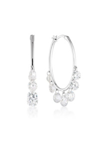 Georgini Sterling Silver Mirage Edith Hoop Earrings