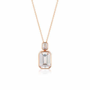 Georgini Necklaces: Georgini Rose Gold Plated Luxe Santuosa Pendant