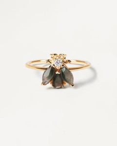 PD Paola 18ct Gold Plated Zaza Ring Size 12/L-M