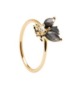 PD Paola 18ct Gold Plated Zaza Ring Size 14/N