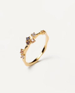 Pd Paola Rings: PD Paola 18ct Gold Plated Five Ring