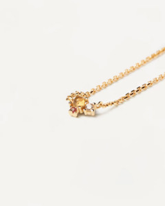 Pd Paola Necklaces: PD Paola 18ct Gold Plated Atelier Rose Blush Necklace 55cm