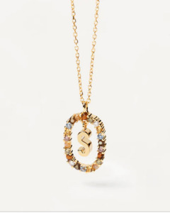 PD Paola 18ct Gold Plated Letter S Necklace 50cm