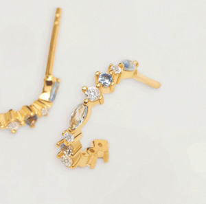 Pd Paola Earrings: PD Paola Gold Plated Atelier Ombré Earrings