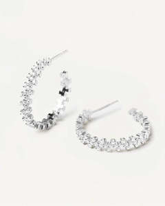 Pd Paola Earrings: PD Paola Sterling Silver Evergreen Crown Earrings