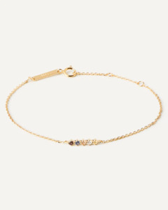 PD Paola 18ct Gold Plated Five Sage Bracelet 18cm
