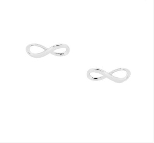 Ellani Rings: Ellani Sterling Silver Infinity Stud Earrings