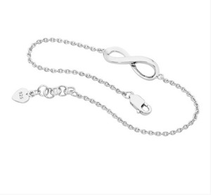 Ellani Bracelets: Ellani Sterling Silver Infinity Bracelet