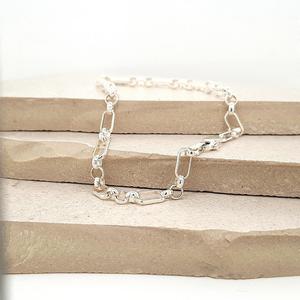 Sterling Silver 1/3 Figaro Belcher Bracelet