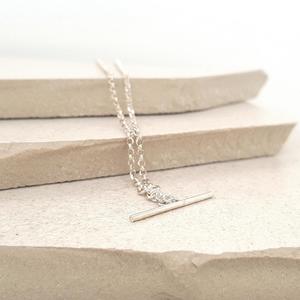 Silver Necklaces Pendants: Sterling Silver Long Link Fob Chain