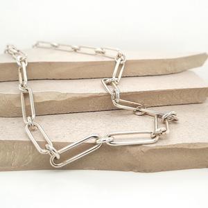Sterling Silver Albert Chain Necklace