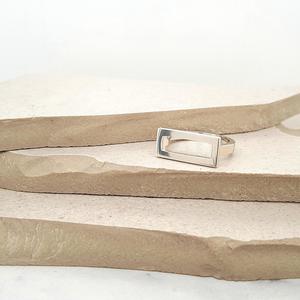 Silver Jewellery: Sterling Silver Forte Cross-ways Ring