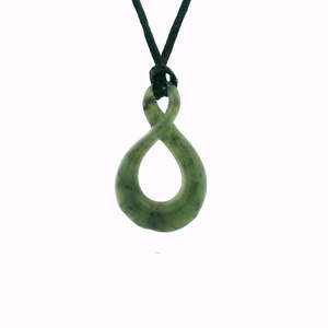Greenstone Twist Pendant on Cord