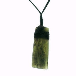 Greenstone Toki Pendant on Cord