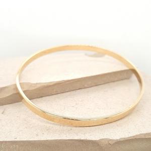 9ct Yellow Gold 4.6mm Plain Bangle