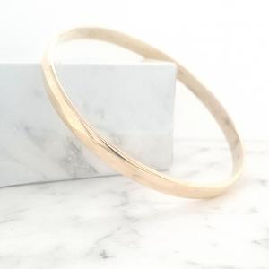 9ct Yellow Gold 5.8mm Half Round Bangle